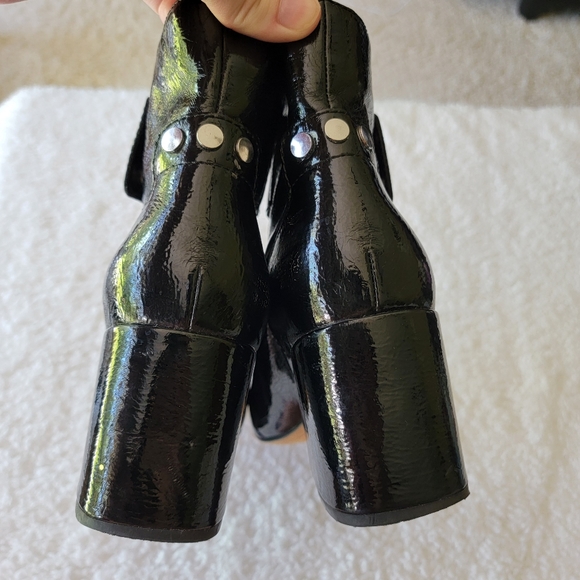 Dolce Vita Black Leather Heeled Boot - Picture 6 of 13